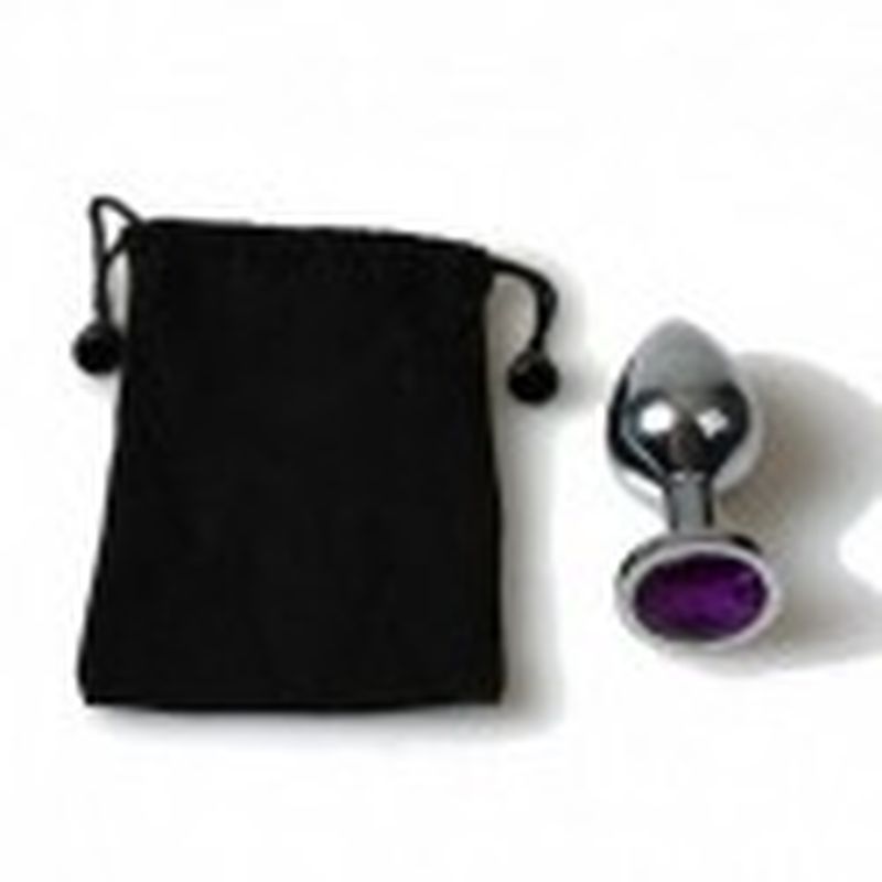 PLUG ANAL METAL MEDIANO BOLSA MORADO