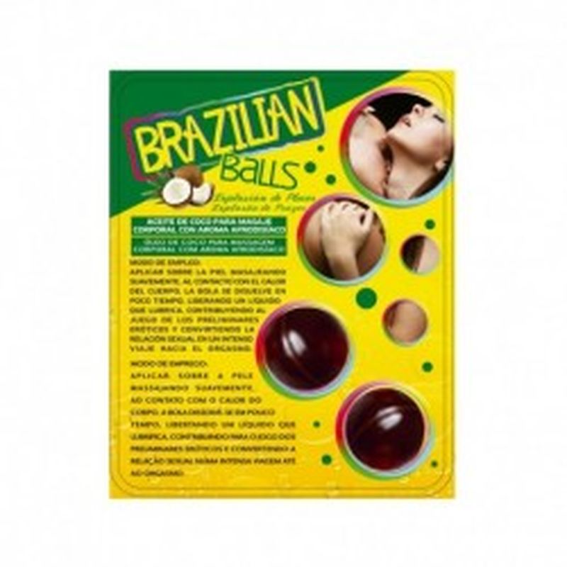 SET 2 BRAZILIAN BALLS CON AROMA DE FRUTAS - CHOCOLATE