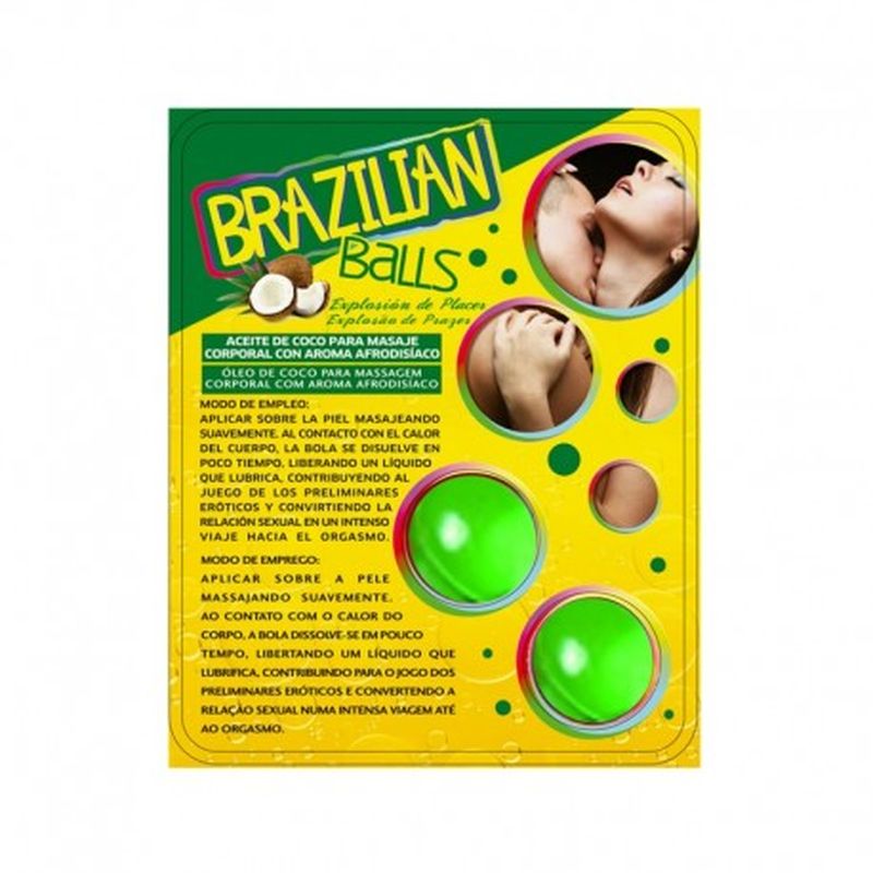 SET 2 BRAZILIAN BALLS CON AROMA DE FRUTAS - MENTA