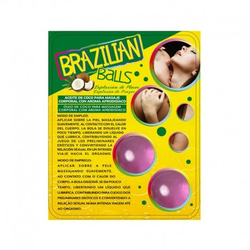 SET 2 BRAZILIAN BALLS CON AROMA DE FRUTAS - UVA