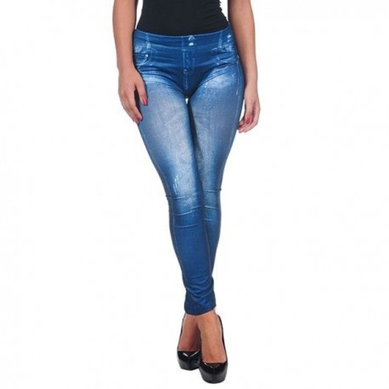 Legging Satinado Azul