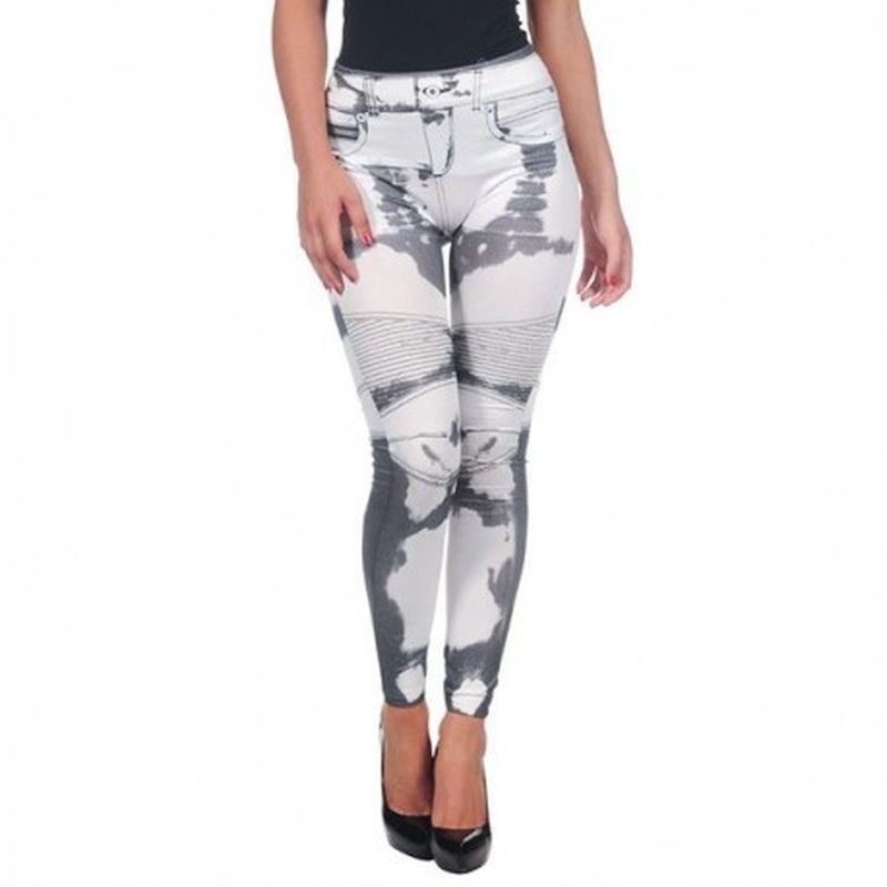 Legging Dibujado Blanco