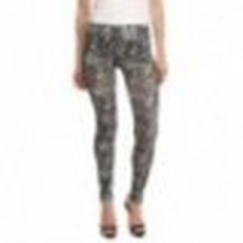 Legging Flores Gris