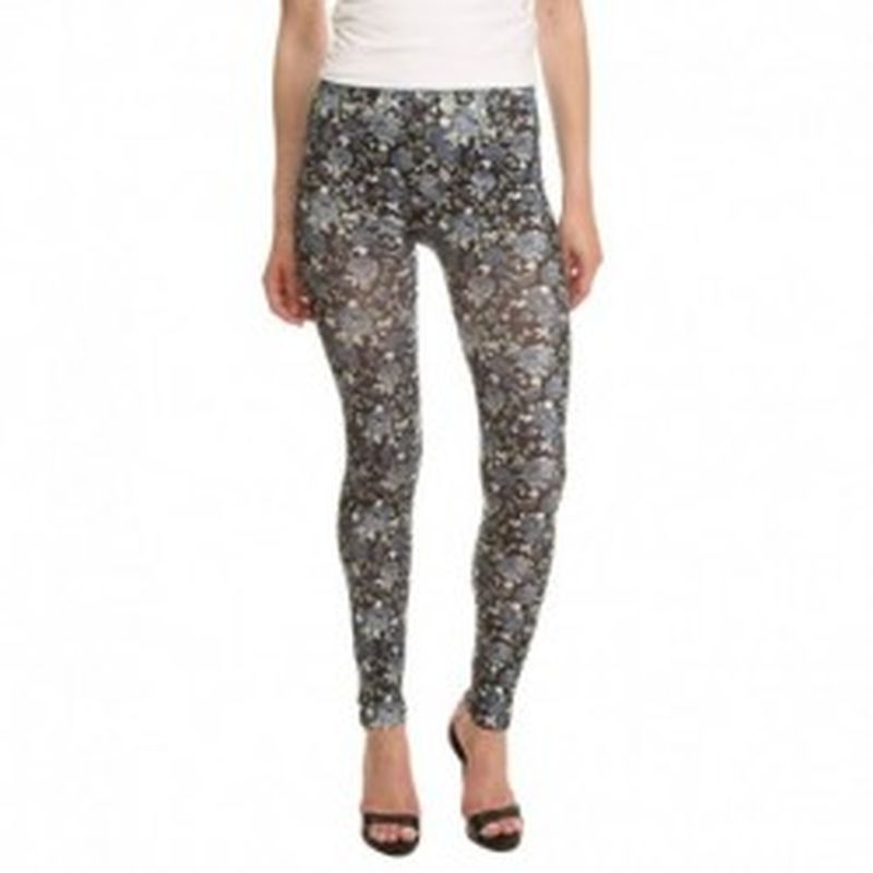 Legging Flores Gris