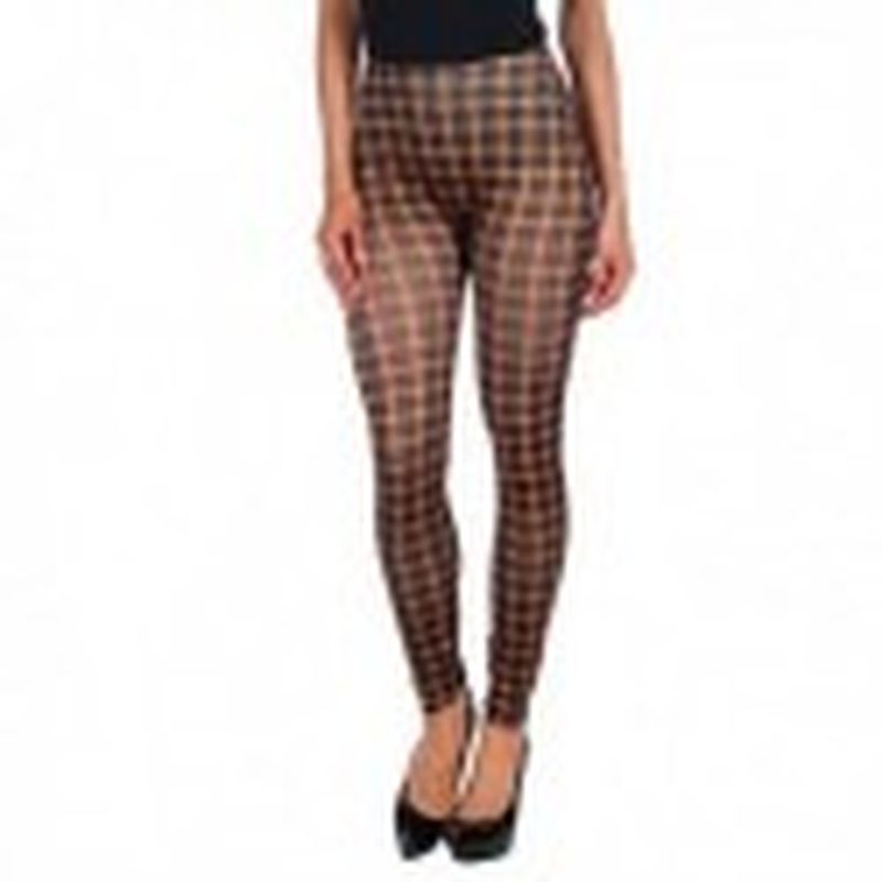 Legging Cuadros Marron