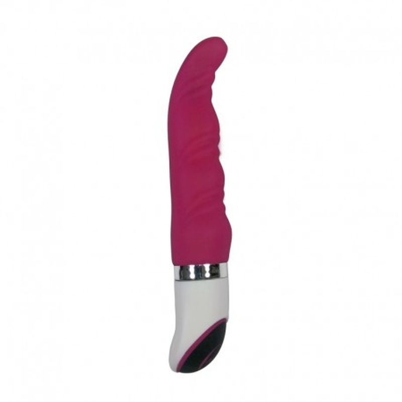 VIBRADOR ESTRÍAS HORIZONTALES ROSA 14.8 cm