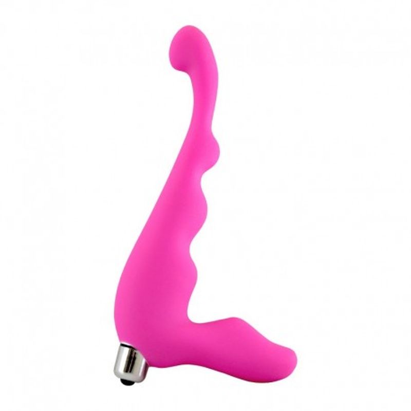 Vibrador / masajeador del punto G en silicona - rosa